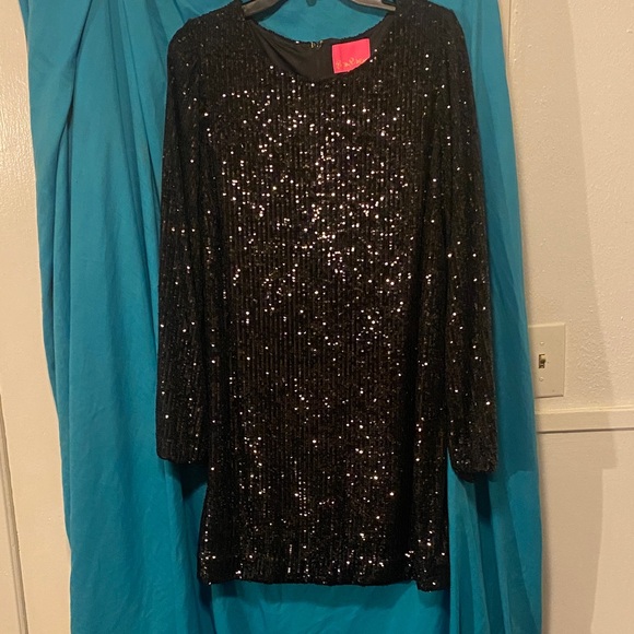 Lilly Pulitzer Dresses & Skirts - Lilly Pulitzer Black Sequin Dress